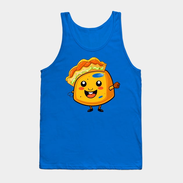 kawaii Taco cehees T-Shirt cute potatofood Tank Top by nonagobich